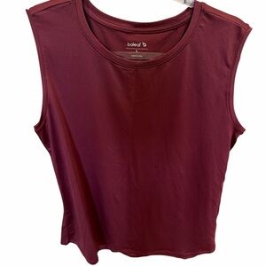 Baleaf Women's Sleeveless Crew Tank Top - Burgundy Wine